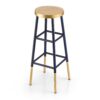 Artiss Bar Stools Metal Gold Navy product image
