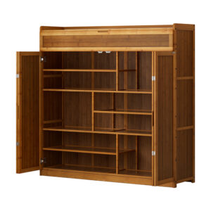Artiss Shoe Rack Cabinet 30 Pairs Storage Cupboard Bamboo product image