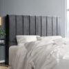 Artiss Bed Head Headboard Double Velvet - VELA Grey product image