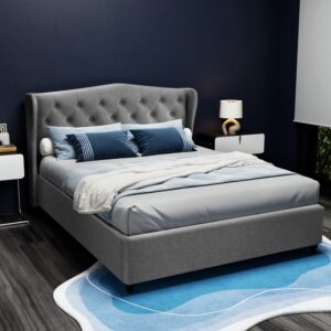 Artiss Bed Frame Double Size Grey Pier Product Image