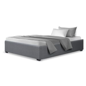 Artiss Toki King Single Gas Lift Bed Frame - Grey – Sumo Deals Artiss Bed Frame King Single Size Gas Lift Base Grey Toki Product Image
