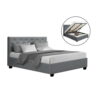 Artiss Bed Frame Double Size Gas Lift Grey VILA product image