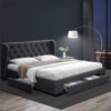 Artiss Bed Frame Queen Size with 4 Drawers Charcoal MILA product image