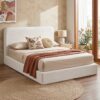 Artiss Queen Boucle Bed Frame – No Assembly – Sumo Deals Artiss Queen Bed Frame Boucle Fabric Vacuum Compressed Beds Washable Cover No-Assembly Product Image