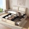 Artiss King Bed Frame Gas Lift Storage 3 Drawers Adjustable Headboard Platform Base product image
