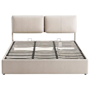 Artiss King Bed Frame Gas Lift Storage 3 Drawers Adjustable Headboard Platform Base Product Image