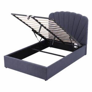 Artiss Double Bed Frame With Lift Up Storage And Usb Ports Grey Product Image
