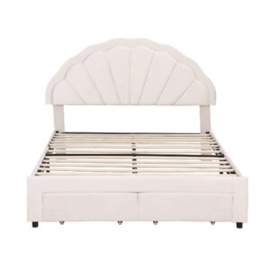 Artiss Double Bed Frame | Velvet Led Headboard &Amp; Storage – Sumo Deals Artiss Double Bed Frame With 2 Storage Drawers Upholstered Velvet Platform Bed Led Headboard Product Image