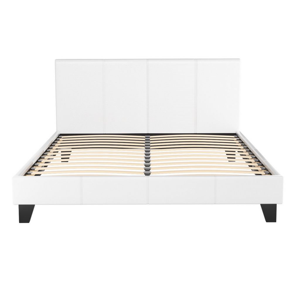 Artiss Neo Queen Size Bed Frame - White – Sumo Deals Artiss Bed Frame Queen Size White Neo Product Image