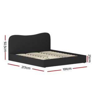 Artiss King Size Boucle Bed Frame Dara – Sumo Deals Artiss Bed Frame King Size Boucle Dara Product Image
