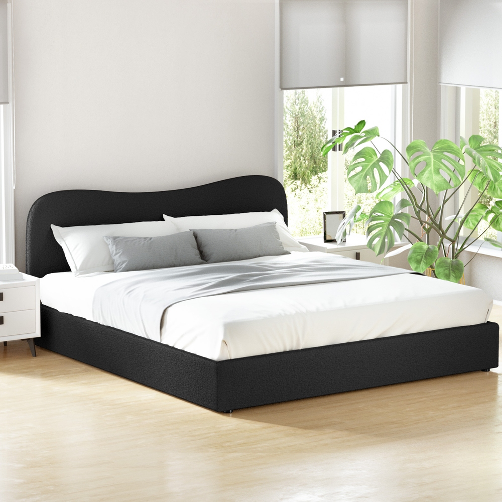 Artiss King Size Boucle Bed Frame Dara – Sumo Deals Artiss Bed Frame King Size Boucle Dara Product Image