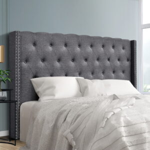 Artiss Bed Head Headboard King Size Fabric - LUCA Grey product image