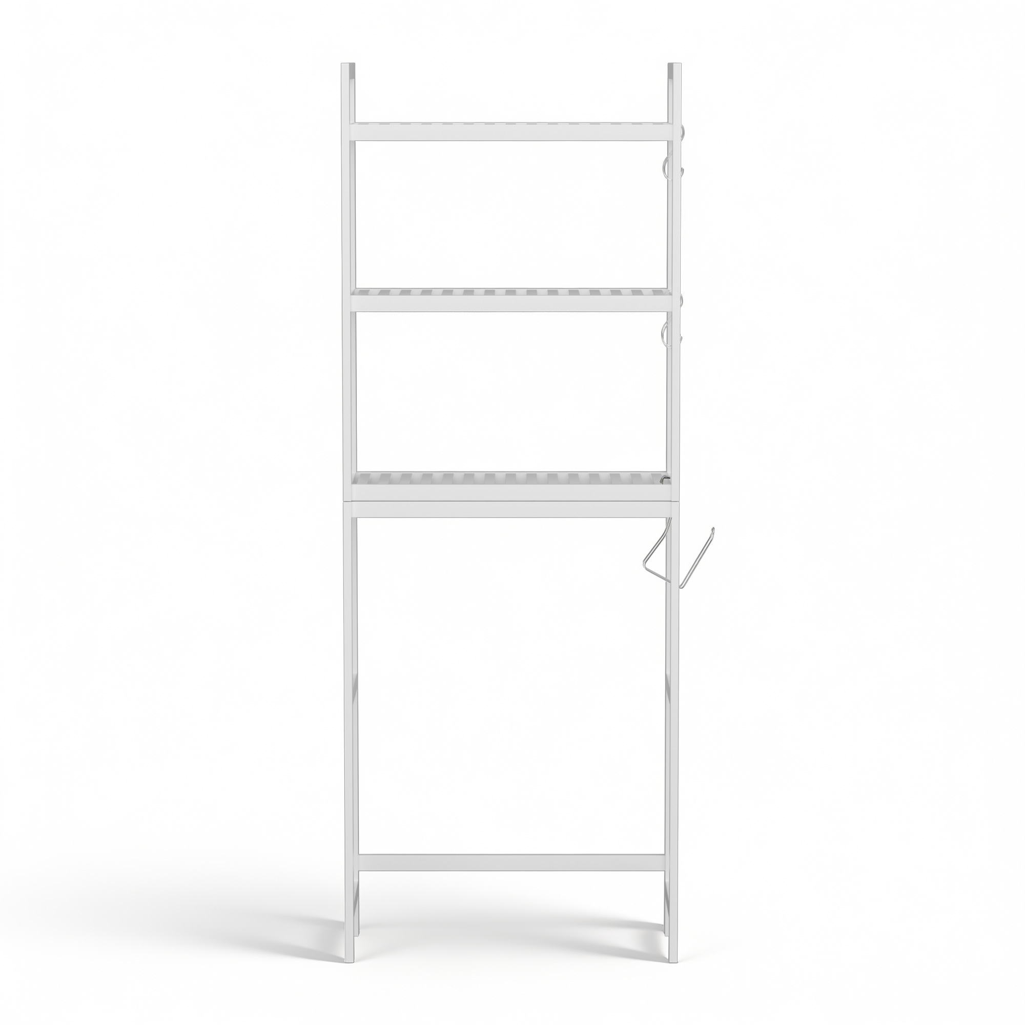Artiss Over Toilet Storage Rack - 3 Tier White Organiser – Sumo Deals Artiss Over Toilet Storage Bathroom Rack Space Saving 3 Tier Organiser White Product Image