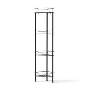 Artiss 4 Tier Floor Standing Corner Shower Caddy Bathroom Organizer Black product image