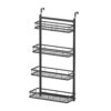 Artiss Over Door Bathroom Rack Hanging Organiser 4 Tier No Drill 91cm Black product image