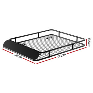 Giantz Universal Car Roof Rack Basket 123Cm Black – Sumo Deals Giantz Universal Car Roof Rack Basket Luggage Vehicle Cargo Carrier 123Cm Black Product Image