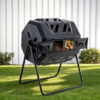 Gardeon 160L Dual-Chamber Compost Bin Tumbler – Sumo Deals Gardeon Compost Bin Dual-Chamber 160L Composter Tumbler Rotating Garden Recycle Food Waste Product Image
