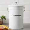 Gardeon Compost Bin | Kitchen Food Waste Caddy White – Sumo Deals Gardeon Compost Bin Kitchen Compost Caddy Food Waste Bin Bench White Product Image