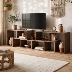 Artiss Modular TV Stand 3 Piece Entertainment Unit Adjustable Bookcase Shelf product image