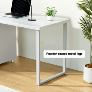 Artiss Computer Desk Drawer White 140Cm Product Image