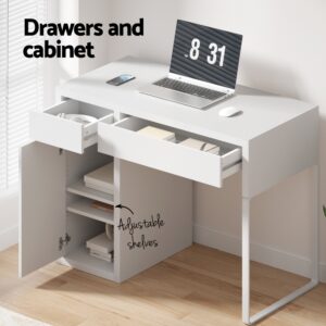 Artiss Computer Desk Drawer Cabinet White Product Image