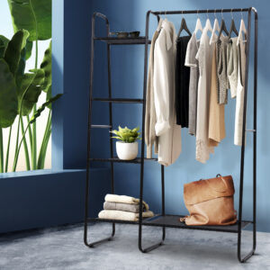 Artiss Wardrobe Clothes Rack Airer Coat Stand Closet 150cm product image