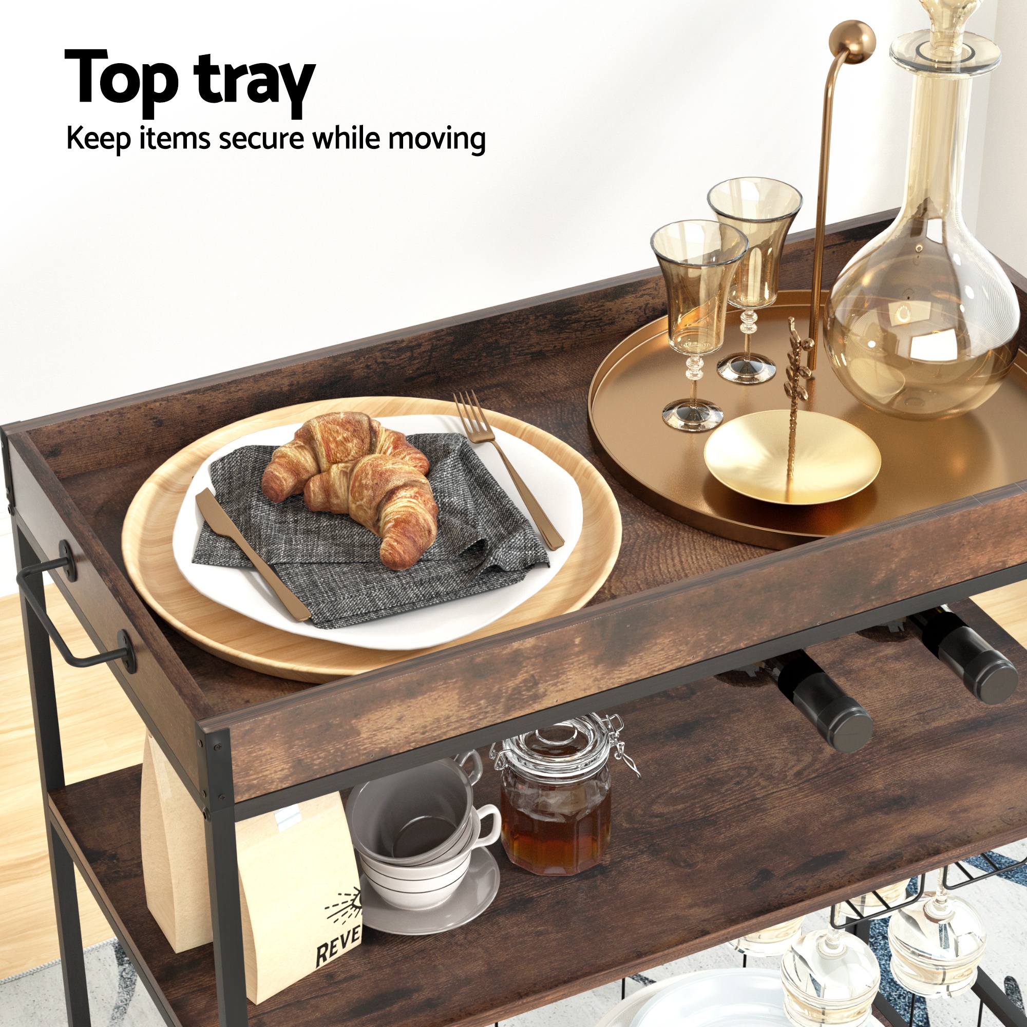 Artiss Kitchen Island Rolling Serving Cart – Sumo Deals Artiss Kitchen Island Rolling Serving Cart Product Image