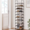 Artiss Shoe Rack DIY Stackable 10-tier Black Dunn product image