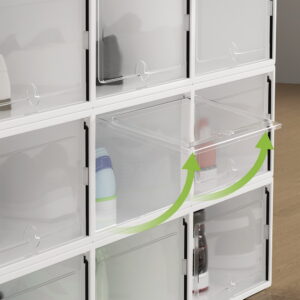 Artiss Shoe Box Rack Diy Set Of 24 Stackable White Abel Product Image