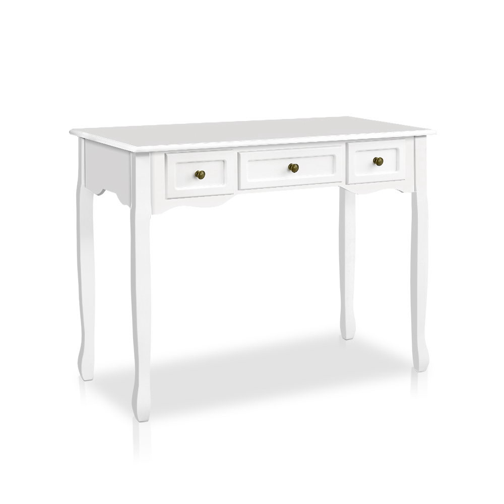 Artiss Hamptons White Console Table With 3 Drawers – Sumo Deals Artiss Console Table 3 Drawers White Hamptons Product Image