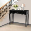 Artiss Console Table 3 Drawers Black Hamptons Product Image