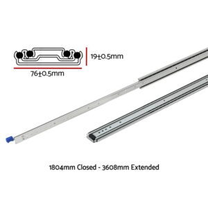 Giantz 2X Drawer Slides Full Extension Locking 227Kg – Sumo Deals Giantz 2X Drawer Slides Full Extension Locking 227Kg 1804-3608Mm Length Product Image