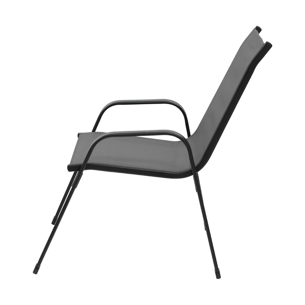 Gardeon Stackable Outdoor Dining Chairs - 2Pc Grey – Sumo Deals Gardeon 2Pc Outdoor Dining Chairs Stackable Lounge Chair Patio Furniture Grey Product Image