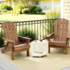 Gardeon Outdoor Table and Chairs HDPE Folding Adirondack Beach Chair Patio Furniture product image
