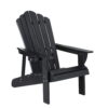 Gardeon Outdoor Chairs HDPE Adirondack Beach Chair Sun Lounge Patio Furniture Garden Black product image