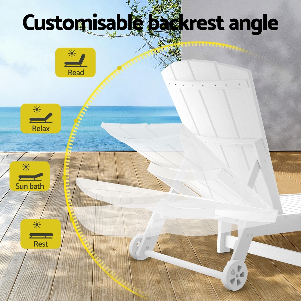 Gardeon Sun Lounge Set | 3-Piece Outdoor Furniture – Sumo Deals Gardeon Sun Lounge Lounger Table And Chairs Beach Chair Adirondack Hdpe Patio Outdoor Furniture Whee Product Image