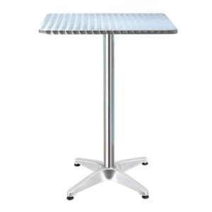 Gardeon Outdoor Bar Table Adjustable Aluminium Square 70/110cm product image