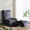 Artiss Floor Lounge Sofa With Armrest Flocking Fabric Charcoal product image