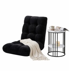 Artiss Sofa Bed Floor Lounge Recliner Foldable Chair &Amp; Side Table Bundle Product Image