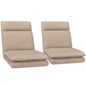Artiss 2XFloor Chair Sofa Linen Beige product image
