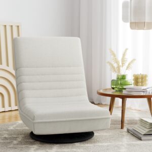 Artiss Floor Lounge Sofa Swivel Foldable Linen White product image