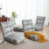 Artiss 4X Lounge Sofa Bed Flannel Fabric Grey product image