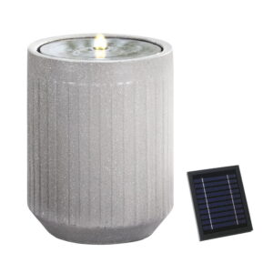 Gardeon Solar Fountain Water Feature Outdoor Fountain LED Lights Beige product image