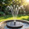 Gardeon Solar Fountain Pump With Battery &Amp; Led Remote – Sumo Deals Gardeon Solar Fountain Pumps Bird Bath Battery Backup Led Remote Black 27Cm Product Image