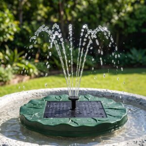 Gardeon Solar Fountain Pumps Bird Bath Floating Lotus Desig Water Feature 31cm product image