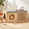 Artiss Pet Ottoman Footrest Bench with MDF Frame 100kg Capacity Natural product image