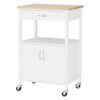 Artiss Kitchen Island Trolley | 60Cm Storage Cart – Sumo Deals Artiss Kitchen Island Trolley Rolling Serving Cart Storage Drawer Cupboard 60Cm Product Image