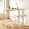 Artiss Bar Table And Stools Set | Solid Wood Dining – Sumo Deals Artiss Bar Table And Stools Set Dining Desk Solid Wood Kitchen Chairs Cafe Pub Product Image