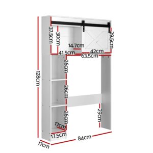 Artiss Bathroom Cabinet Over The Toilet Storage Organiser Laundry Shelf 128Cm Product Image
