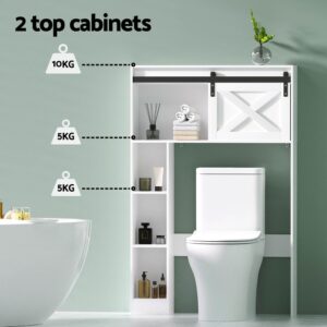 Artiss Bathroom Cabinet Over The Toilet Storage Organiser Laundry Shelf 128Cm Product Image
